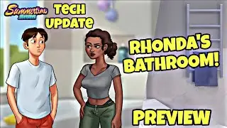 RHONDA'S NEW BATHROOM LOCATION SCENE AND NEW UPDATE - Summertime Saga Tech Update (part 2)
