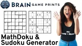 Brain Game Prints: Create MathDoku & Sudoku Puzzles For KDP