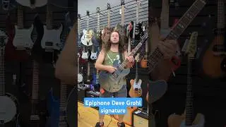 Epiphone Dave Grohl signature Guitar #guitarshop #love #musicschool #epiphone #groovey #guitarplayer