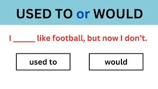 'Used to' or 'Would' | English Grammar | Past form