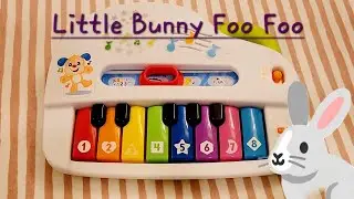 Little Bunny Foo Foo on a kids toy piano