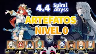 Abismo 12 Genshin 4.4 - SOMENTE Artefatos nível 0