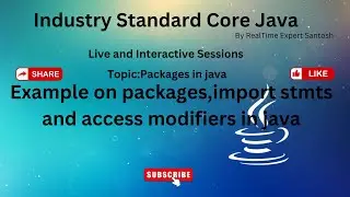 Example on packages,import stmts and accessmodifiers in java| Java Tutorial|Full Stack Java