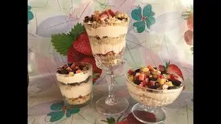 Чизкейк без выпечки с сыром рикотта😋 в стакане😉👍