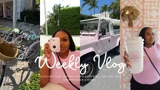 WEEKLY VLOG | HE HIT MY CAR! CUTE COFFEE SHOPS, SHOPPING, CONTENT DAY, MAINTENANCE & MORE!