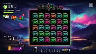 Neon Village геймплей начало прохождение обзор три 3 в ряд