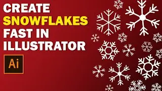 How To Create Christmas Snowflakes in Adobe Illustrator Fast