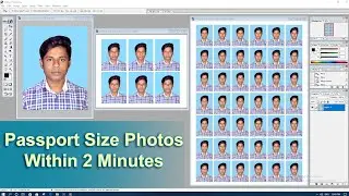 Passport Size Photo in Photoshop | How To  Make Passport Size Photo in Adobe Photoshop 7.0