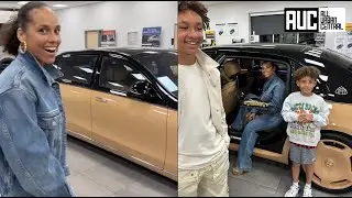 Swizz Beatz Surprises Alicia Keys With Virgil's $300K Custom Maybach