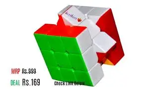 Toyshine Stickerless 3 by 3 by 3 Speed Cube Allows Faster Turning Parts