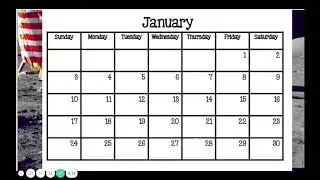 12/7 Lesson:  Moon phases on a calendar