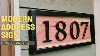 Modern Outdoor Address Sign