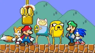 TEAM SUPER BETTER MARIO, FINN & TAILS vs TEAM SUPER BETTER LUIGI, SONIC & JAKE | BEST OF 3