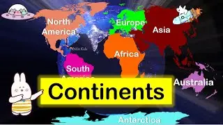 7 Continents Name in English | Seven Continents Of The World | महाद्वीप के नाम #Continents