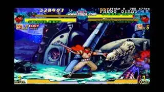 Marvel vs Capcom CPS2PSP HD (gameplay sample)