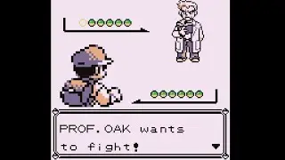 Pokémon Red & Blue - Fighting Professor Oak Using Only Normal Types