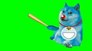Doraemon Doge Bonk Green Screen || Bonking Doge Green Screen
