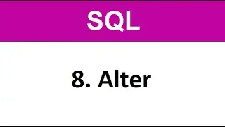 SQL Tutorial - 8 SQL Alter DDL Command Alter Table
