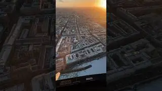Питерские колодцы на закате с высоты