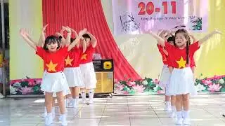 dancer Ánh Như bài Mãi Yêu Việt Nam lớp 1d