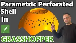 Parametric Perforated Shell in Rhino and Grasshopper