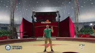 Michael Ferreri Guinness World Record Most touches of a ball with the head while juggling 7balls2024