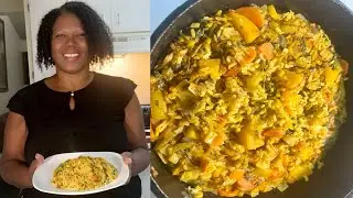 Colorful Saltfish/Bacalao Vegetable Rice