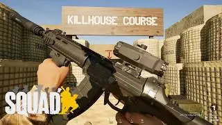 PLA QBZ 192 with Grip Pod, QMK-171A Optic and Suppressor | Squad Killhouse Weapons Showcase | 2160p