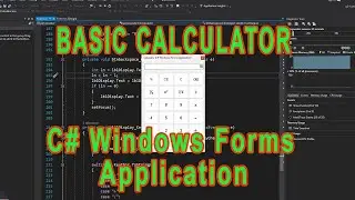 Standard Calculator Part 1 | C# Windows Forms Application | Tutorials For Beginners