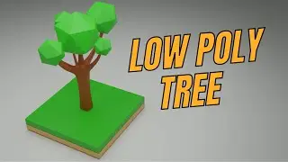 Making a Low poly tree in Blender (Tutorial)