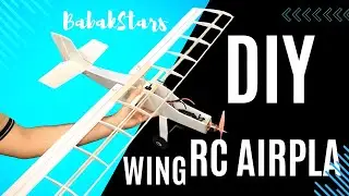 DIY The simplest RC Airplane | Wing & Installation of Ailerons