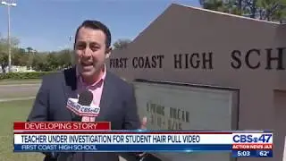 Jacksonville teacher under investigation for student hair pull video