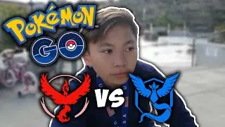 BATTLING GYMS!!! | Pokemon Go #3 w/ King Ramen
