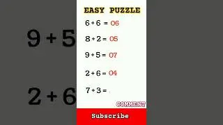 Easy Maths Puzzle #riddle #short #maths #viralshort #viralpuzzle #mathspuzzle  #riddlechallenge