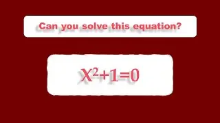 x squared plus one equals zero। Solution of quadratic equation