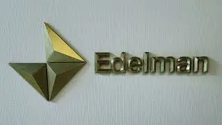 3d sign met een brons coating