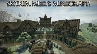Skyrim Meets Minecraft: Skyrim Mash-Up Pack [Gameplay Commentary]