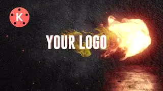 How to create Fire logo reveal tutorial slide fire intro tutorial in kinemaster