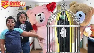 Time Master's Escape Room! ZZ Kids House Taking Over By Bears Part 3