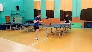 flat hit on slow top spin