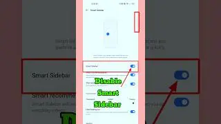 How to disable sidebar floating window setting || 