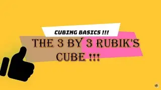 How to solve the 3 by 3 Rubik's cube !  [ beginner's method ]