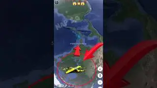 OMG 😱! A crash plane found on google earth and google map #1k #shorts