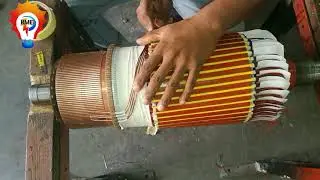 Dc Armature winding || 25 kw motor || winding help karim and nasir
