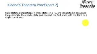 kleene's Theorem part 2 with proof | State Elimination Method (urdu/hindi)