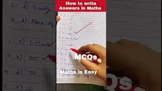 Board Exam Answer Sheet| How to write answers in maths exam 