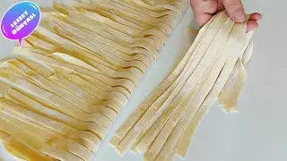 Sadece 3 Malzeme İle Ev Yapımı Makarna Nasıl Yapılır ❓️Kremalı Ev Yapımı Makarna Tarifi