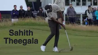 Sahith Theegala Golf Swing - Slow Motion & Close Up View of Release/Impact