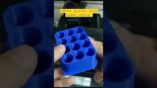 18650 lithium piller için baskı aldım.