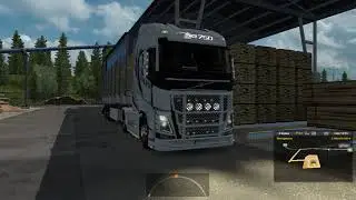 Euro Truck Simulator 2 Volvo İle Kereste Taşıyorum